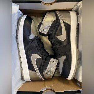 Jordan 1 Black and Silver Sneakers Brand new in original box